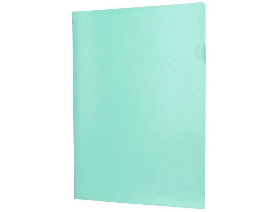 Pochette coin liderpapel polypropylene 180 microns a4 210x297mm capacite 20f coloris vert pomme opaque