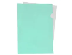 Pochette coin liderpapel polypropylene 180 microns a4 210x297mm capacite 20f coloris vert pomme opaque