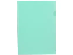 Pochette coin liderpapel polypropylene 180 microns a4 210x297mm capacite 20f coloris vert pomme opaque