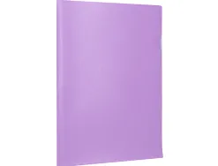 Pochette coin liderpapel polypropylene 180 microns a4 210x297mm capacite 20f coloris lavande opaque