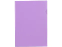 Pochette coin liderpapel polypropylene 180 microns a4 210x297mm capacite 20f coloris lavande opaque