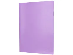 Pochette coin liderpapel polypropylene 180 microns a4 210x297mm capacite 20f coloris lavande opaque