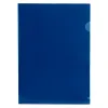 Pochette coin liderpapel polypropylène 180 microns a4 210x297mm capacité 20f coloris bleu transparent