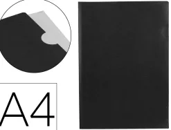 Pochette coin liderpapel polypropylene 180 microns a4 210x297mm capacite 20f coloris noir opaque