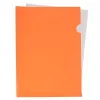 Pochette coin liderpapel polypropylene 180 microns a4 210x297mm capacite 20f coloris orange fluo