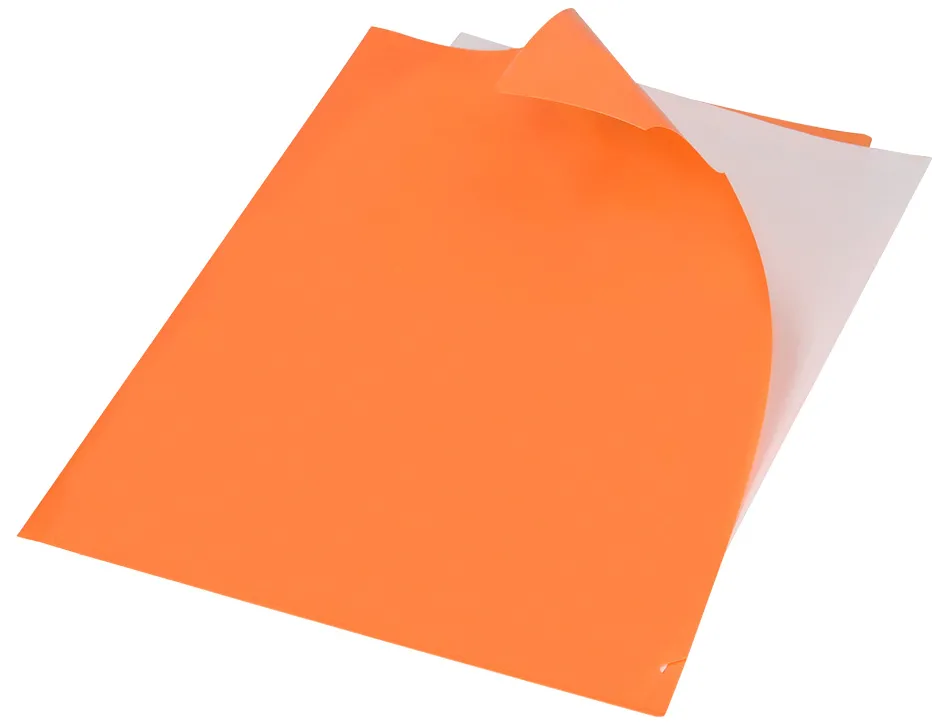 Pochette coin liderpapel polypropylene 180 microns a4 210x297mm capacite 20f coloris orange fluo