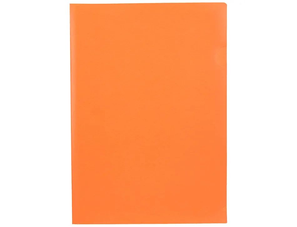 Pochette coin liderpapel polypropylene 180 microns a4 210x297mm capacite 20f coloris orange fluo