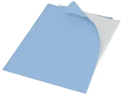 Pochette coin liderpapel polypropylene 180 microns a4 210x297mm capacite 20f coloris bleu ciel opaque