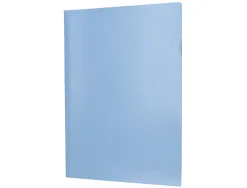 Pochette coin liderpapel polypropylene 180 microns a4 210x297mm capacite 20f coloris bleu ciel opaque
