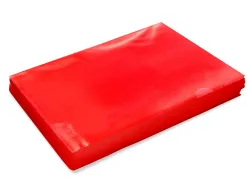 Pochette coin q-connect polypropylène grainé économique 12/100e coloris rouge transparent boîte 100 unités