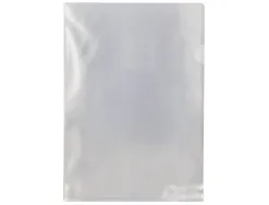 Pochette coin q-connect polypropylène grainé économique 12/100e incolore transparent sachet 10 unités