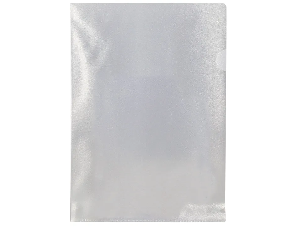 Pochette coin q-connect polypropylène grainé économique 12/100e incolore transparent sachet 10 unités