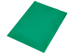 Pochette coin q-connect polypropylène grainé économique 12/100e coloris vert transparent boîte 100 unités