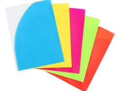 Pochette coin viquel happy fluo a4 pp 2 volets coloris aleatoire