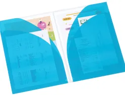 Pochette coin viquel happy fluo a4 pp 2 volets coloris aleatoire