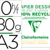 Pochette dessin grain a3 100% recycl 180gr 10f