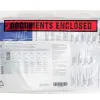 Pochette documents ci-inclus q-connect auto-adhesive transparente 125x110mm texte anglais paquet 100 unites