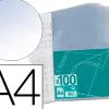 Pochette elba perforée polypropylène transparent grainé format a4 incolore sachet 100 unités