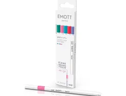 Pochette emott 5 feutres candy pop colors pointe fine coloris assortis
