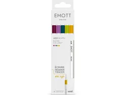 Pochette emott 5 feutres retro colors pointe fine coloris assortis