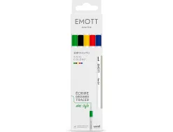 Pochette emott 5 feutres vivid colors pointe fine coloris assortis
