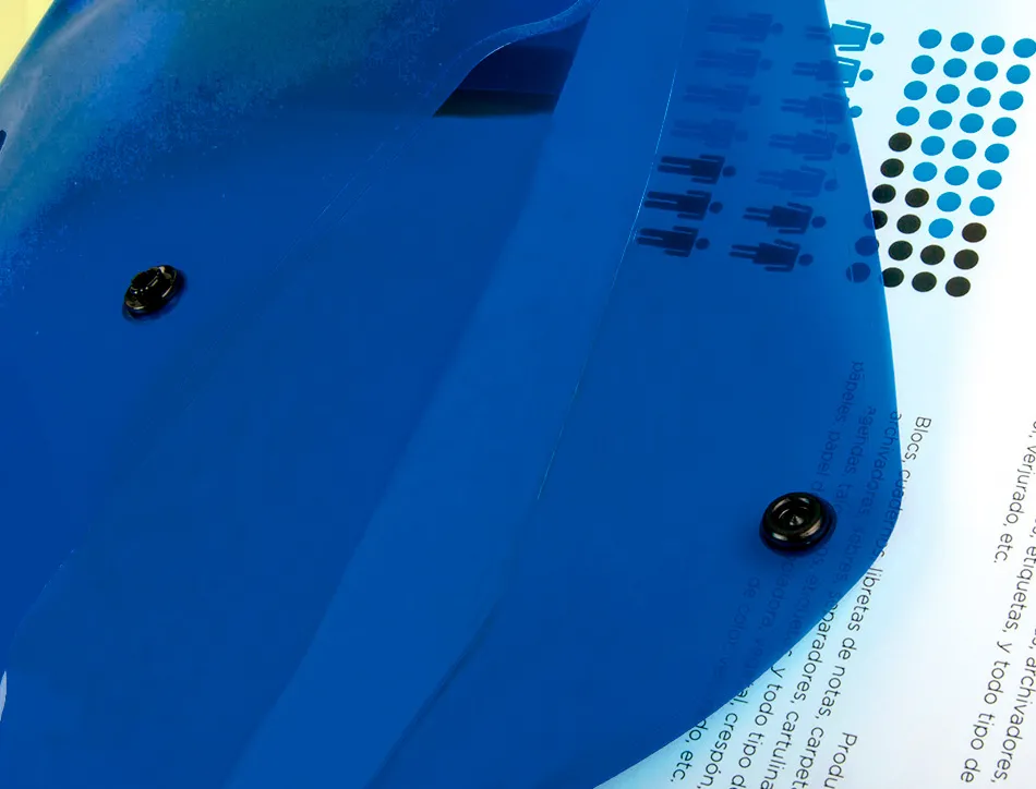 Pochette enveloppe liderpapel polypropylène 180 microns a5 210x148mm 50f fermeture bouton résistant transparent bleu
