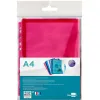 Pochette enveloppe liderpapel polypropylène 180 microns a4 210x297mm 50f résistant perforée coloris assortis pack 5u