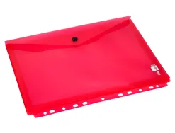 Pochette enveloppe liderpapel polypropylène 180 microns a4 210x297mm 50f résistant perforée coloris assortis pack 5u