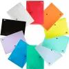Pochette enveloppe liderpapel polypropylène 180 microns a4 297x210mm 50f fermeture bouton coloris assortis pack 5 unités