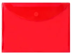 Pochette enveloppe liderpapel polypropylène 180 microns a4 297x210mm fermeture velcro coloris rouge