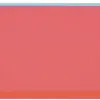 Pochette enveloppe liderpapel polypropylene 180 microns a5 210x148mm fermeture eclair transparent rouge
