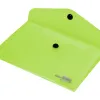 Pochette enveloppe liderpapel polypropylène 180 microns a7 105x74mm 50f fermeture bouton résistant transparent vert