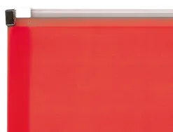 Pochette enveloppe liderpapel polypropylene 180 microns a6 105x148mm fermeture eclair rouge translucide