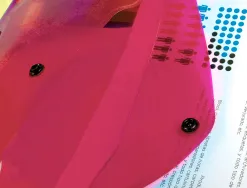 Pochette enveloppe liderpapel polypropylène 180 microns a5 210x148mm 50f fermeture bouton résistant transparent rouge