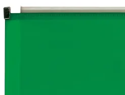 Pochette enveloppe liderpapel polypropylne 180 microns a4 210x297mm fermeture clair vert translucide