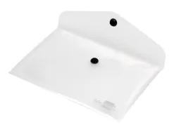 Pochette enveloppe liderpapel polypropylène 180 microns a7 105x74mm 50f fermeture bouton résistant transparent