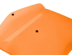 Pochette enveloppe liderpapel polypropylene 180 microns a4 97x210mm 50f fermeture bouton orange fluo opaque