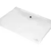 Pochette enveloppe liderpapel polypropylène 180 microns a4 297x210mm 50f fermeture bouton résistant transparent