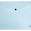 Pochette enveloppe liderpapel polypropylene 180 microns a4 97x210mm 50f fermeture bouton bleu ciel opaque