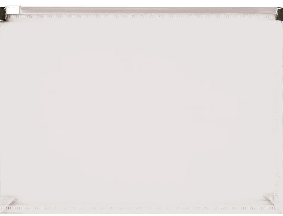 Pochette enveloppe liderpapel polypropylène 180 microns a5 210x148mm fermeture éclair transparent incolore