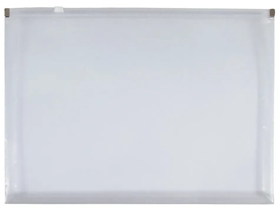 Pochette enveloppe liderpapel polypropylene 180 microns a6 105x148mm fermeture eclair transparent incolore
