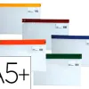 Pochette enveloppe zip 255x190mm document a5 148x210mm tous usages coloris assortis