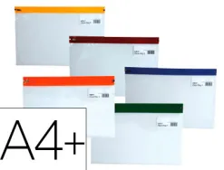 Pochette enveloppe zip 405x260mm tous usages coloris assortis