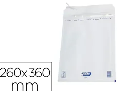 Pochette gpv bulles air kraft blanc 75g 260x360mm h boîte 100 unités