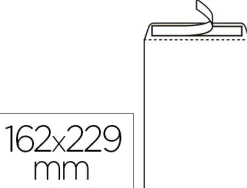 Pochette gpv économique adhésive vélin blanc 90g c5 162x229mm sachet 25 unités