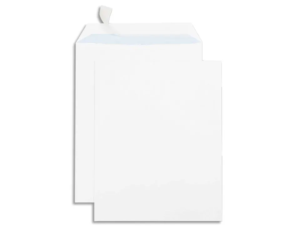 Pochette gpv économique adhésive vélin blanc 90g 24 260x330mm boîte 250 unités