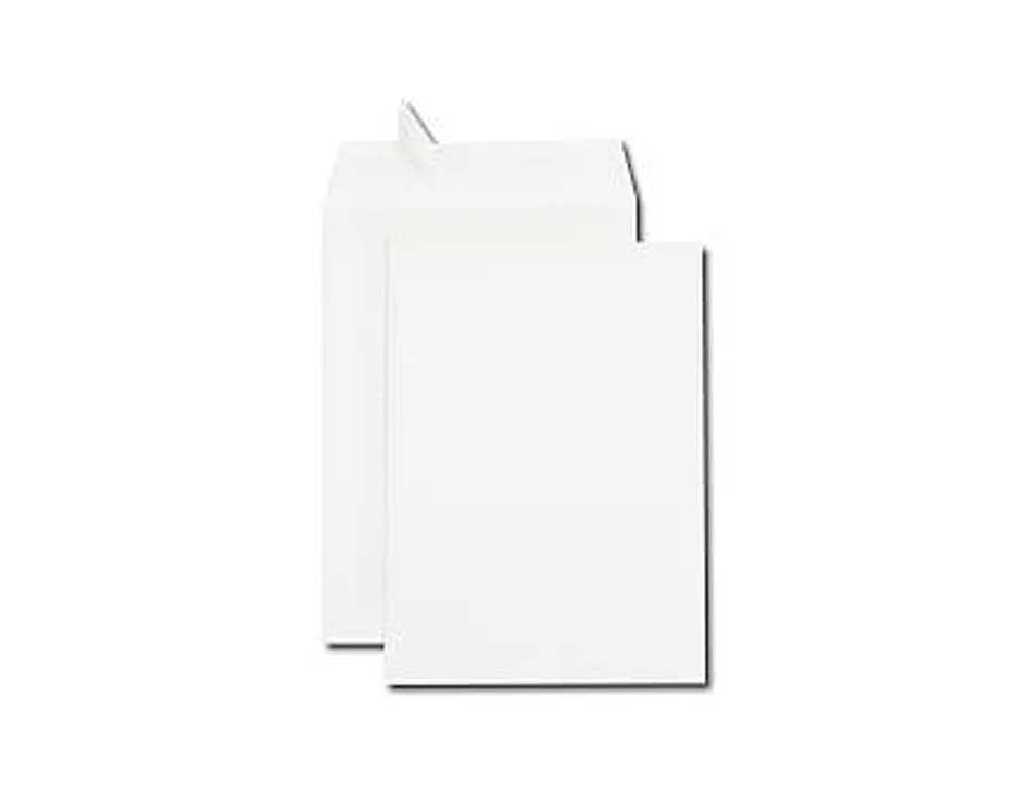 Pochette gpv économique adhésive vélin blanc 90g c4 229x324mm paquet 10 unités