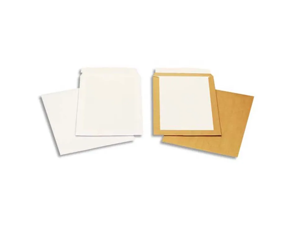 Pochette gpv dos carton 500g kraft blond 120g anti-pli c4 229x324mm boîte 100 unités