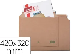 Pochette gpv expédition carton anti-pli 420x320mm paquet 2 unités