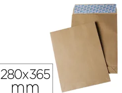 Pochette gpv kraft armé 120g 26 280x365mm soufflet 70mm paquet 50 unités